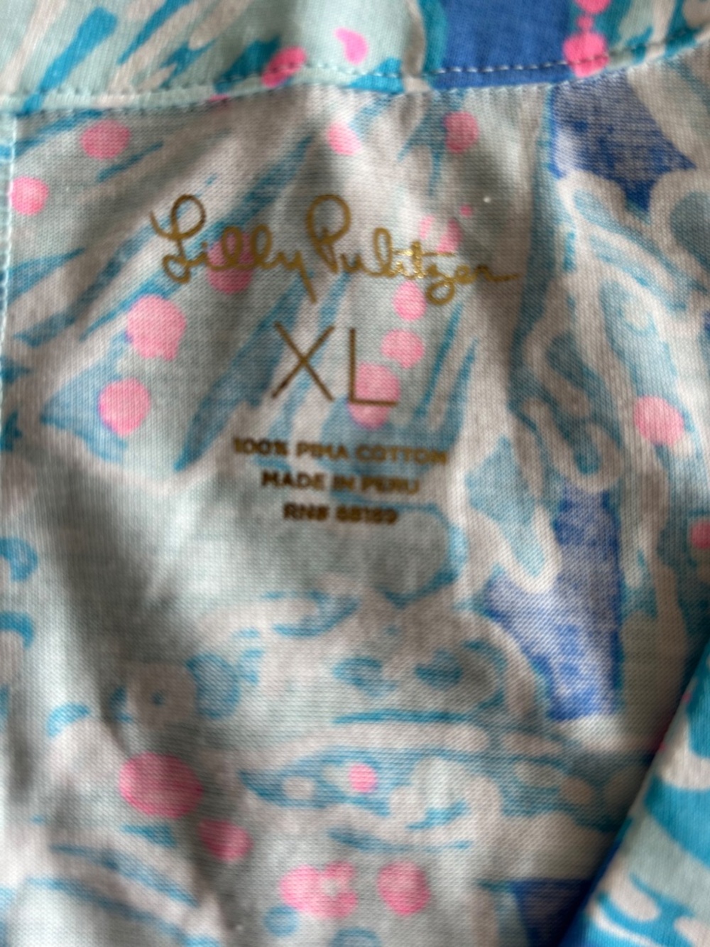 Lilly Pulitzer Amina Cap Sleeve Dress Blue Haven Pop Up Into The Deep XL - EUC - Picture 4 of 6